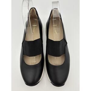 Vionic Cadee Mary Jane Ballet Sneakers Black Size 7 Elastic Arch Support